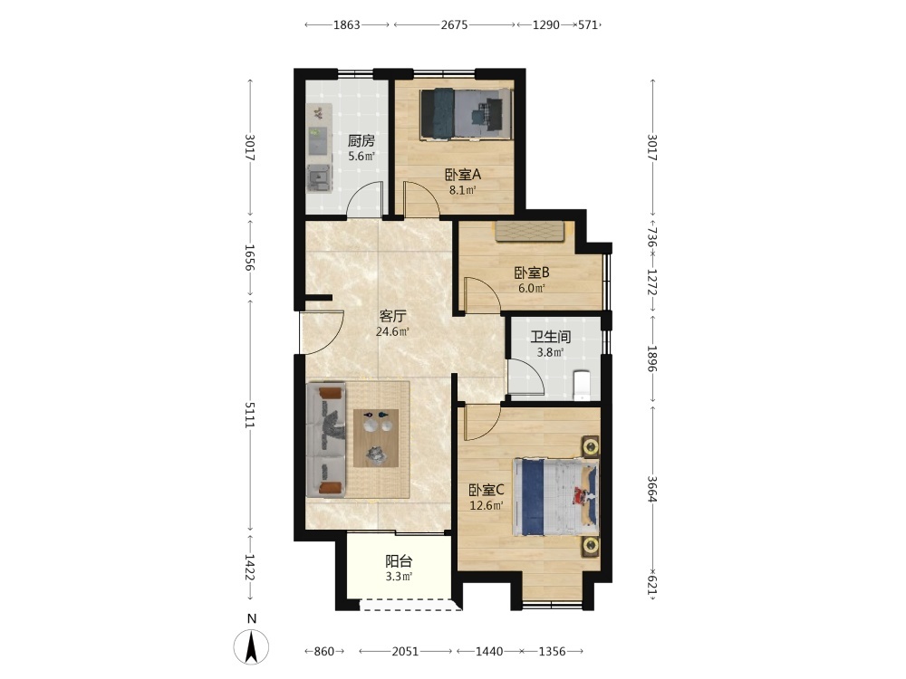上海大成名庭二手房房源图片