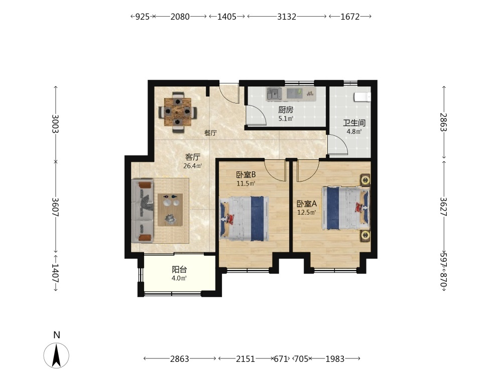 上海大成名庭二手房房源图片