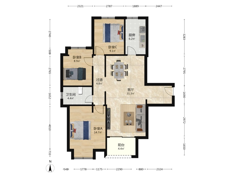 上海大成名庭二手房房源图片