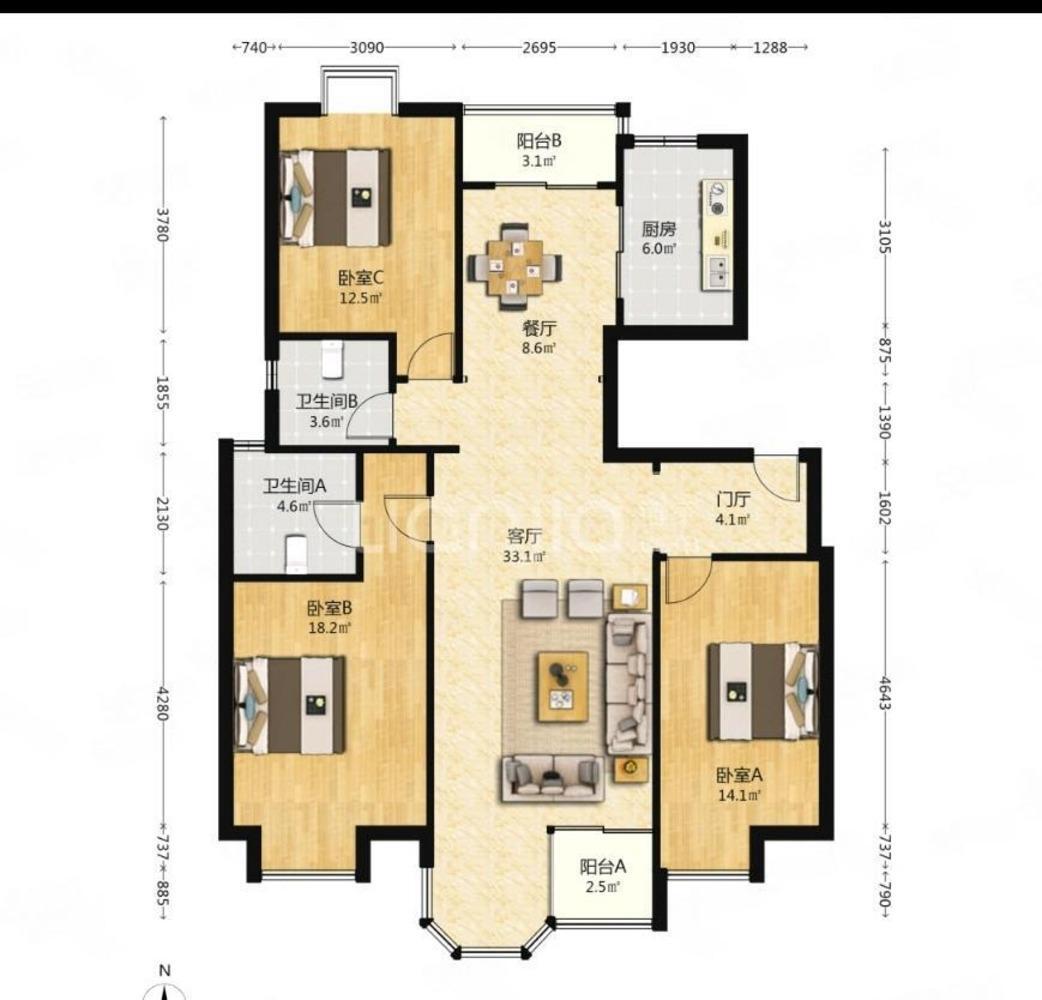 上海合生高尔夫公寓二手房房源图片