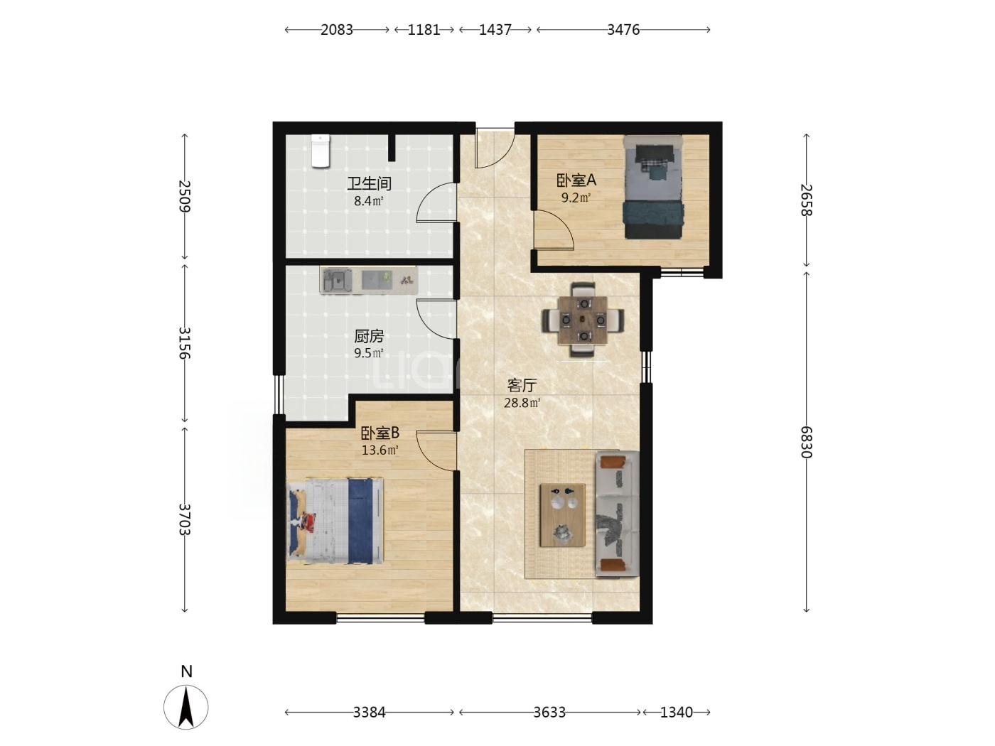 沈阳世茂新五里河二手房房源图片