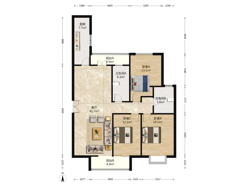 沈阳世茂新五里河二手房房源图片
