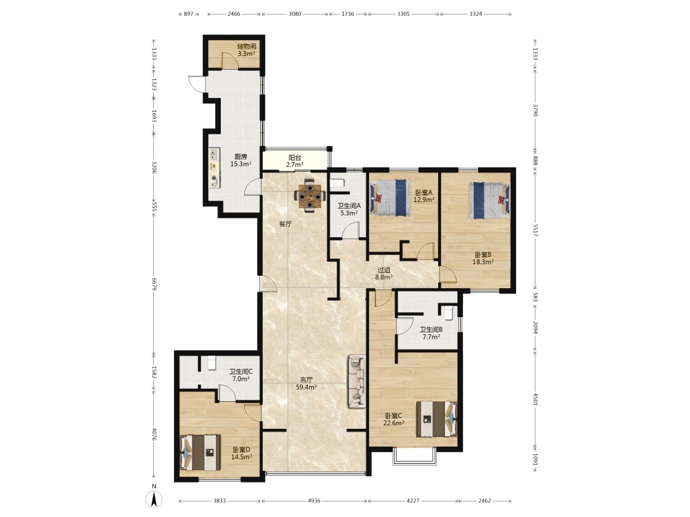 沈阳世茂新五里河二手房房源图片