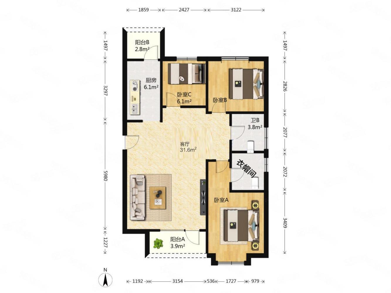 沈阳世茂五里河二手房房源图片