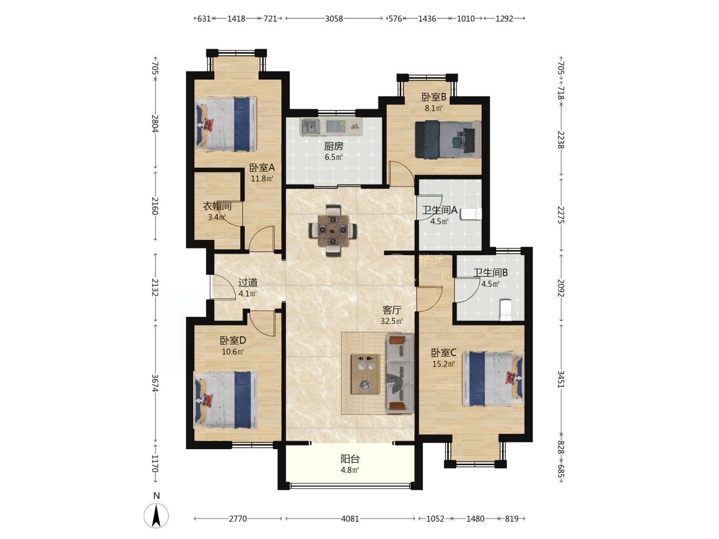 沈阳世茂新五里河二手房房源图片