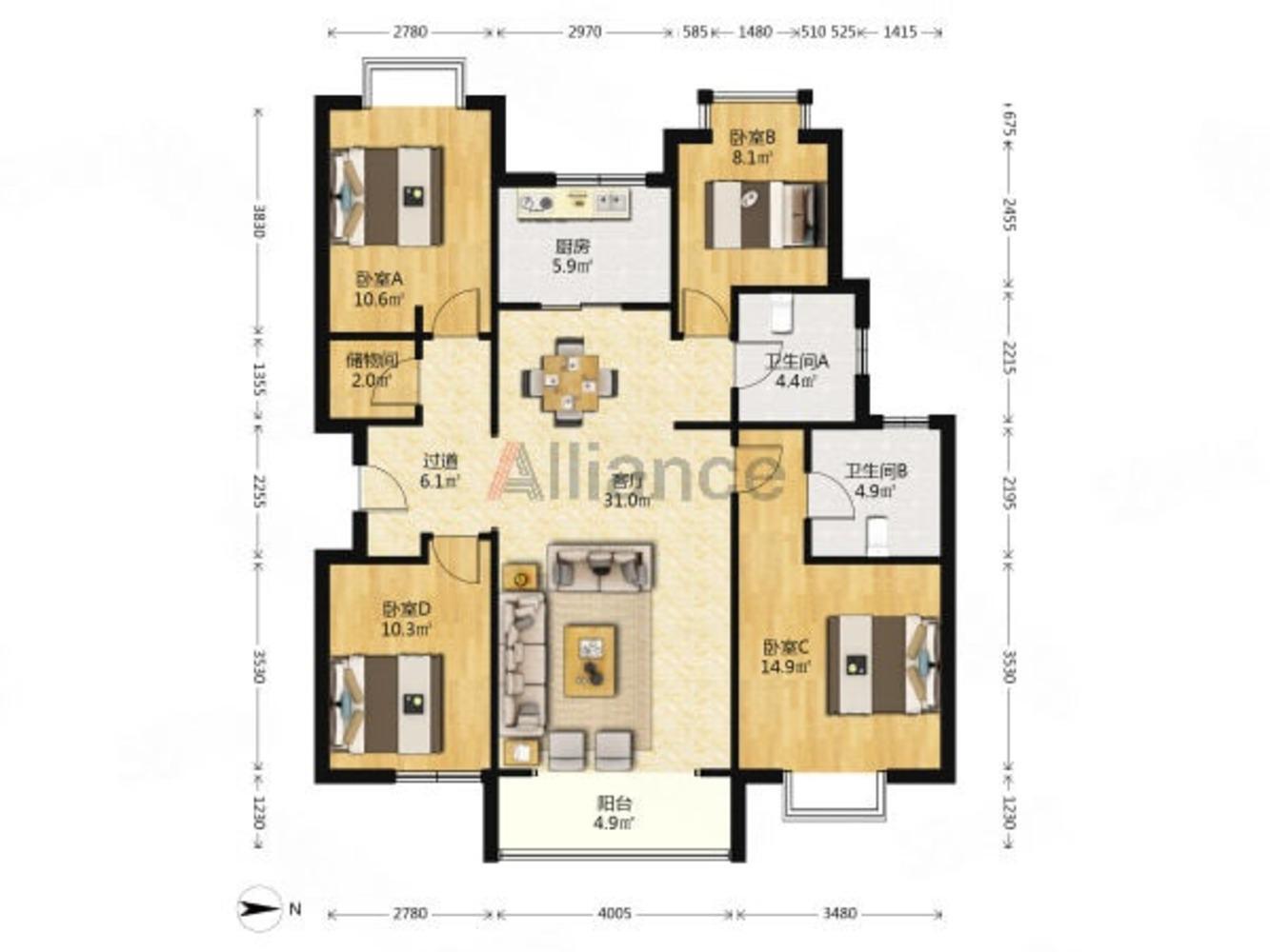 沈阳世茂五里河二手房房源图片