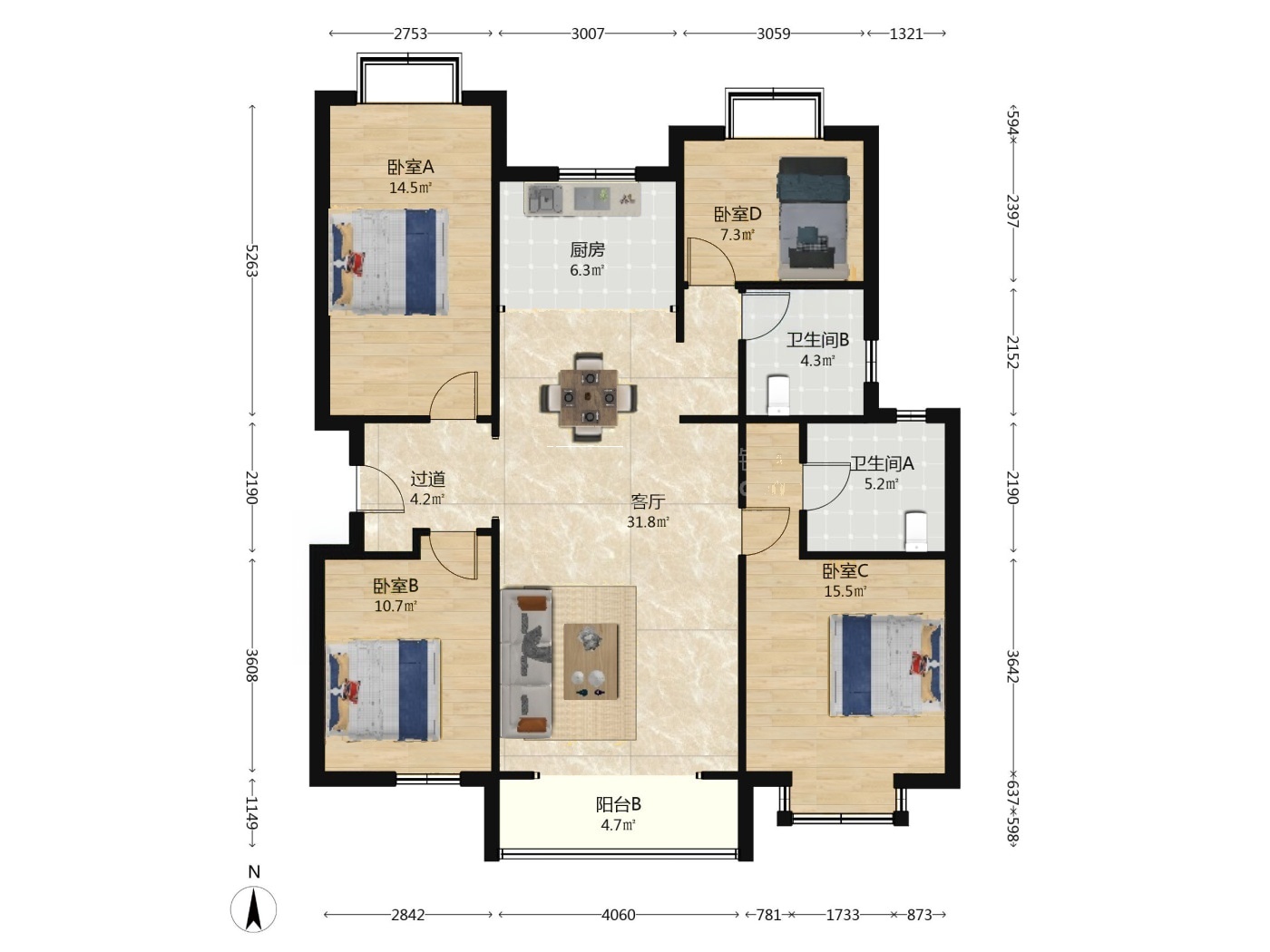沈阳世茂新五里河二手房房源图片