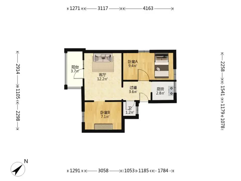 武汉二中妇联宿舍二手房房源图片