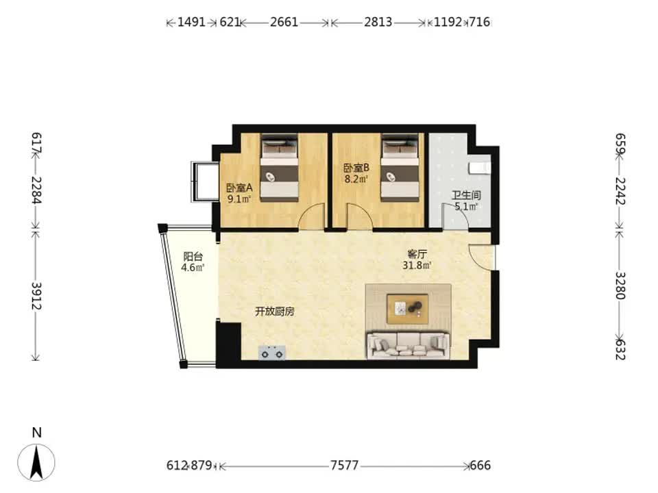 武汉锦江苑二手房房源图片