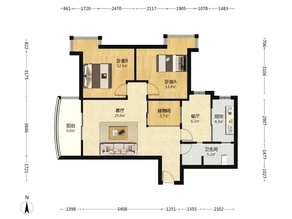 武汉外滩棕榈泉二手房房源图片