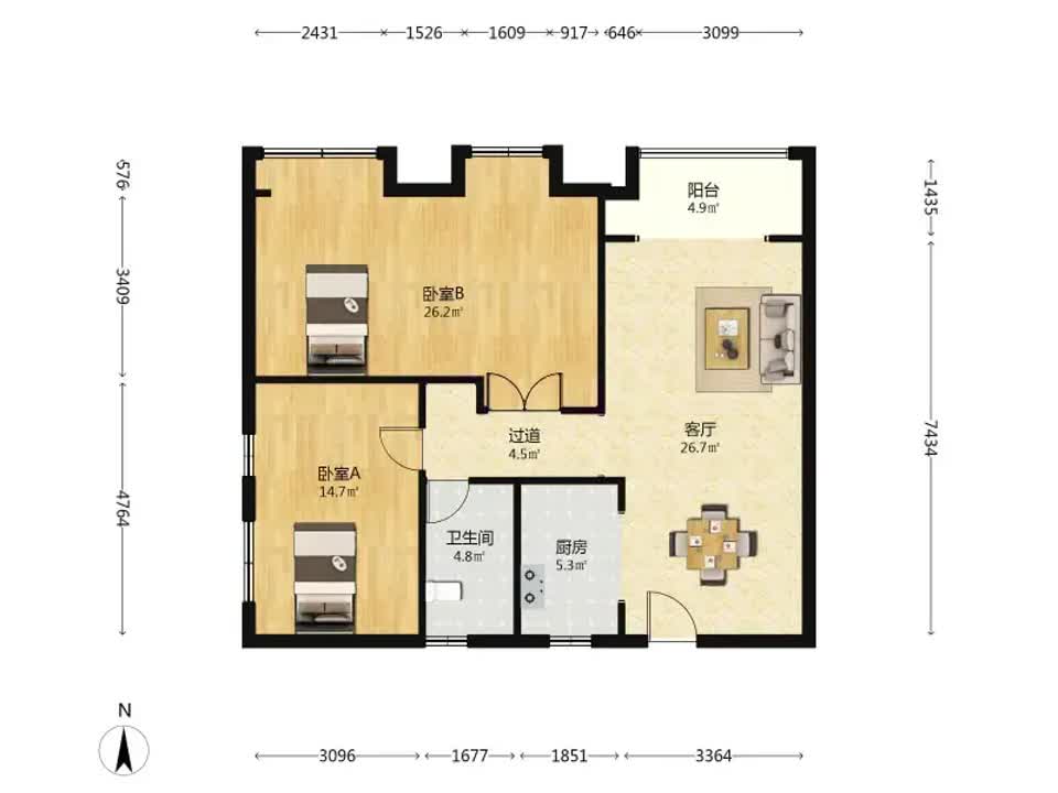 武汉福星惠誉星誉国际二手房房源图片