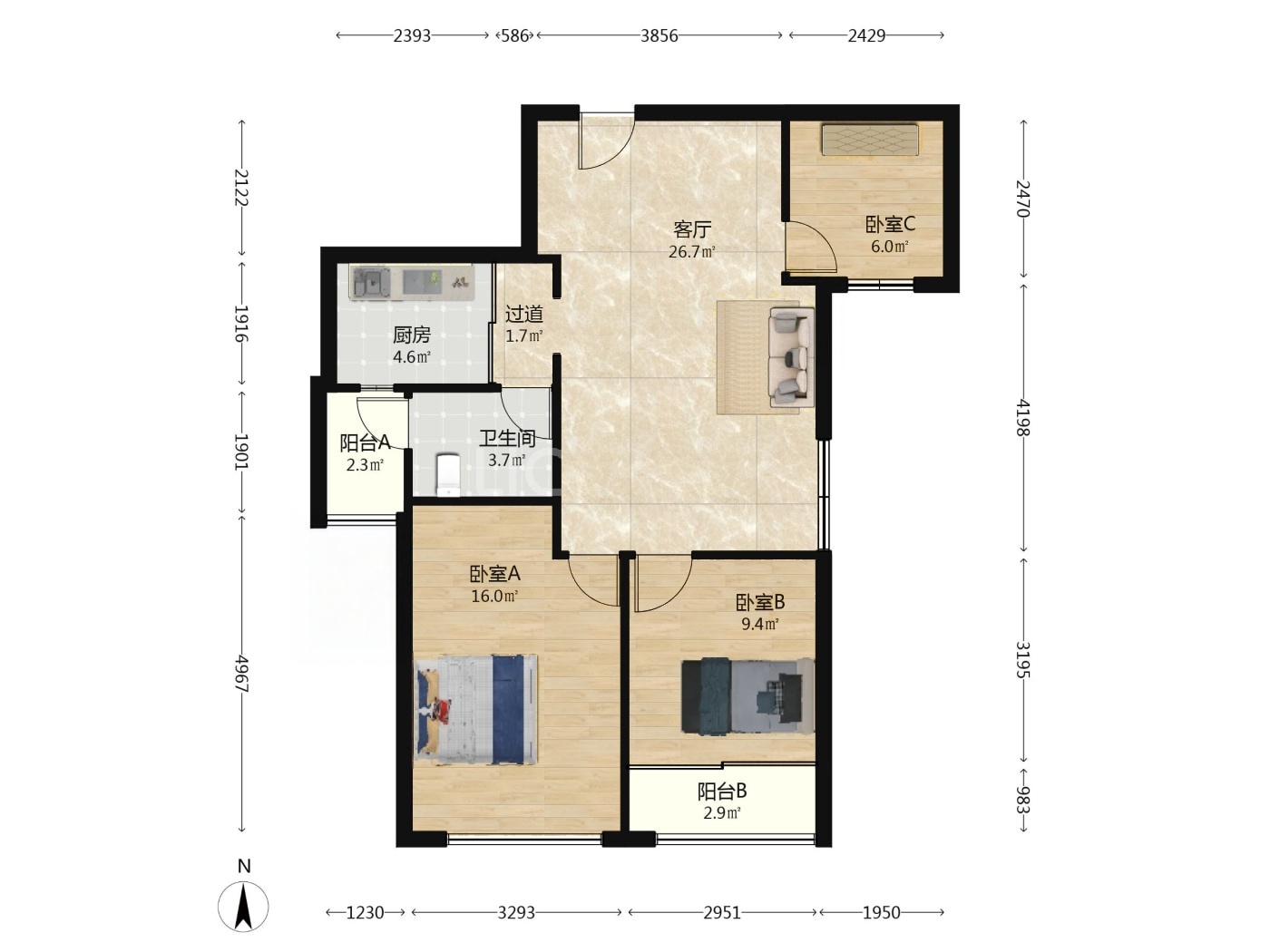 武汉中森华国际城二手房房源图片