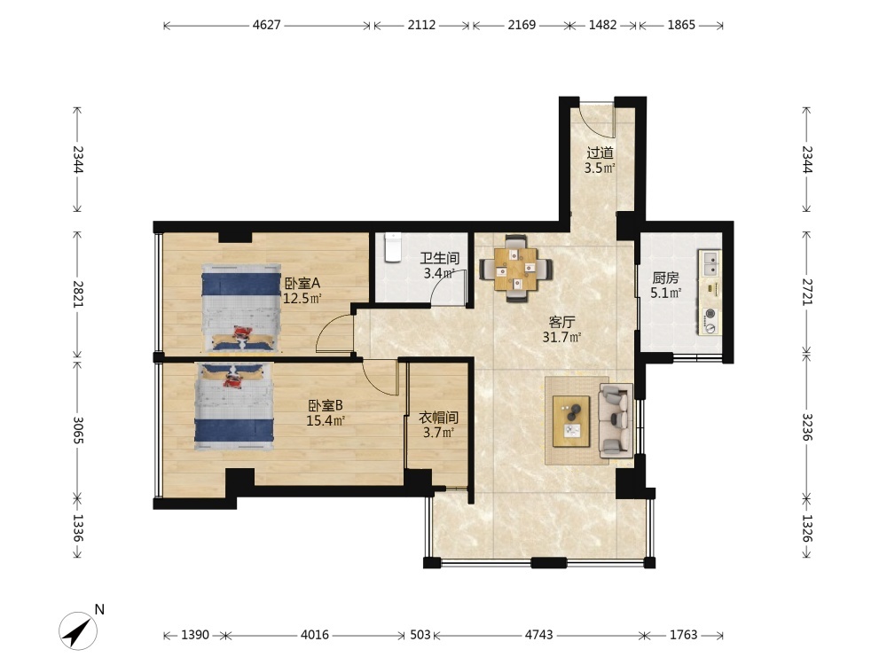 武汉澳门路二手房房源图片