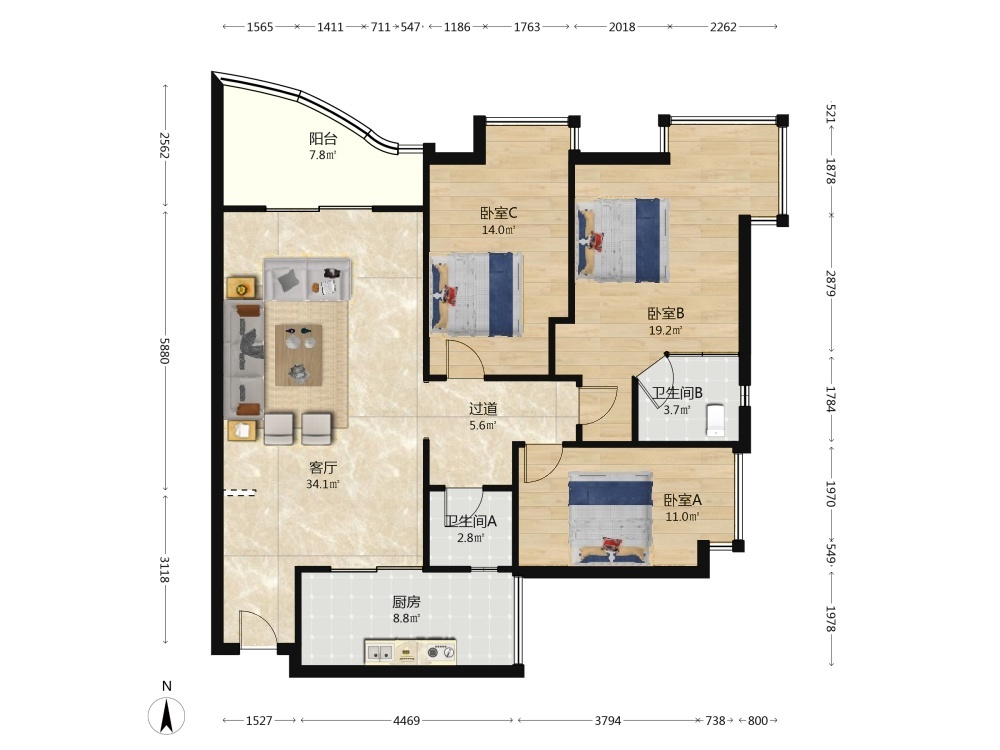 武汉王府花园二手房房源图片
