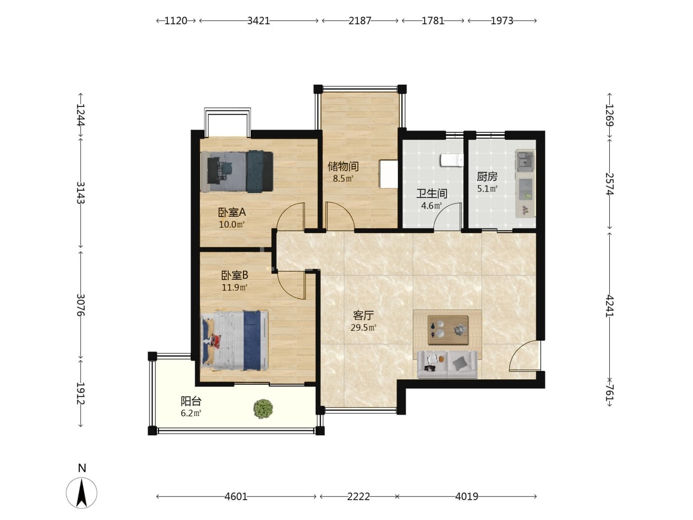 武汉现代城市广场二手房房源图片