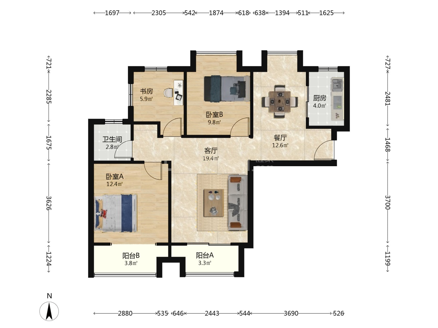 武汉汉口城市广场(1期)二手房房源图片