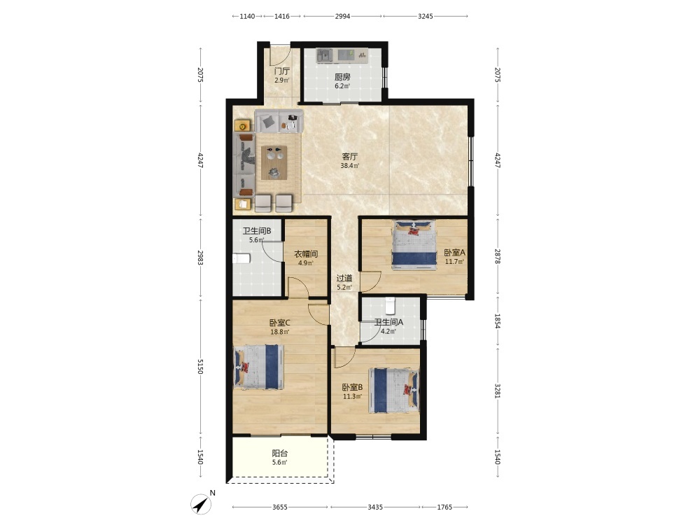 武汉中奇香港花园二手房房源图片