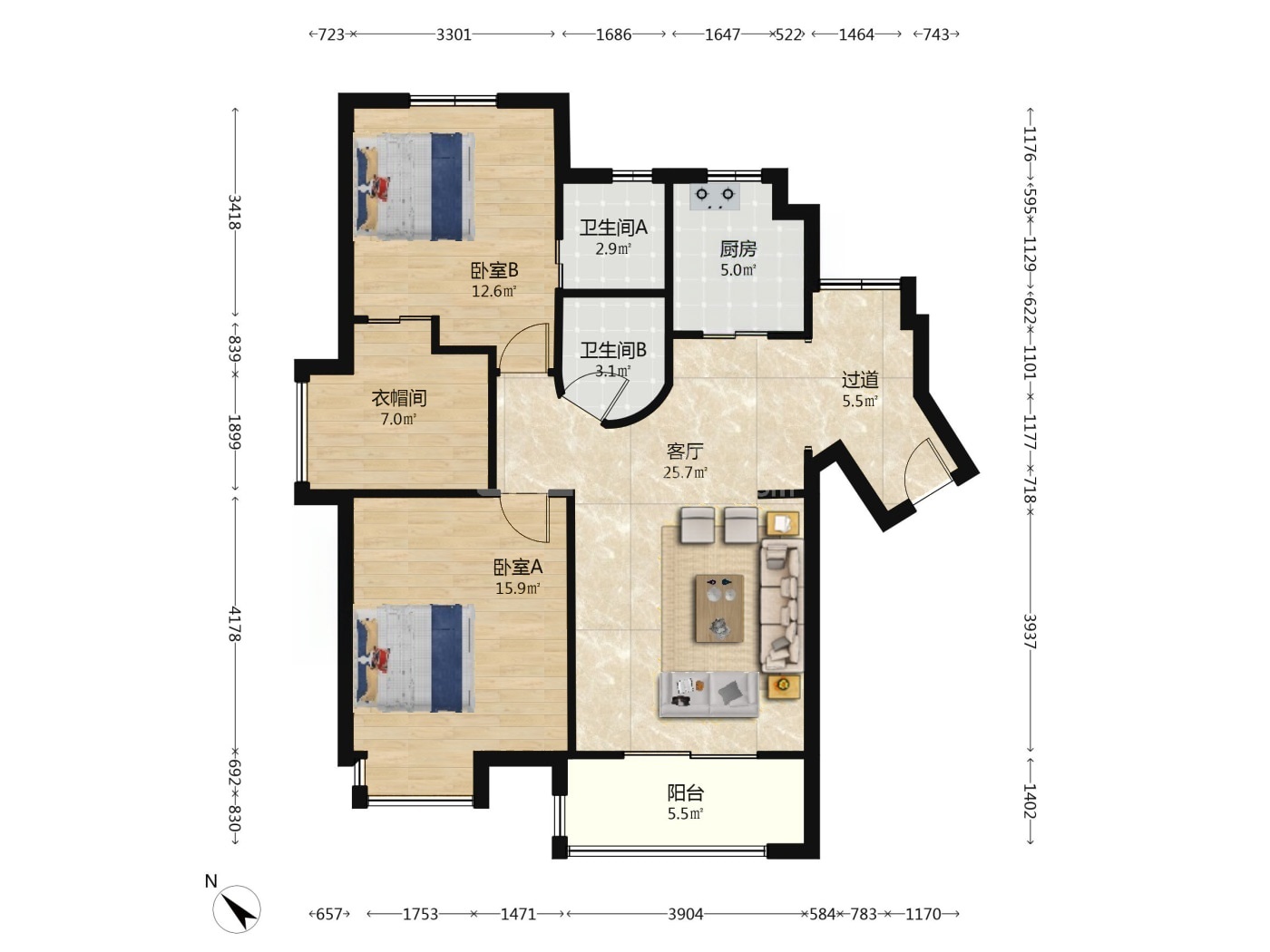 武汉融科天城一期二手房房源图片