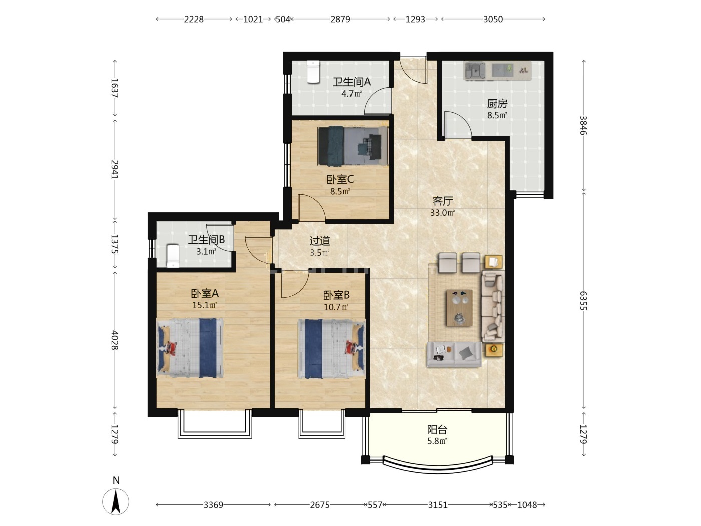 武汉六合新界二手房房源图片
