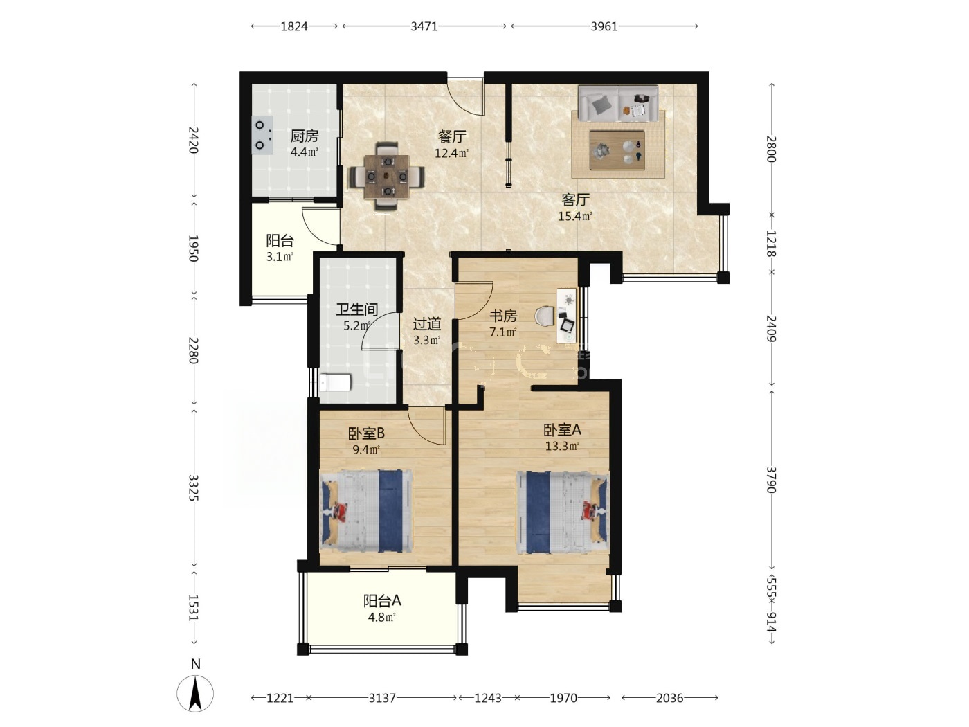 武汉融科天城一期二手房房源图片