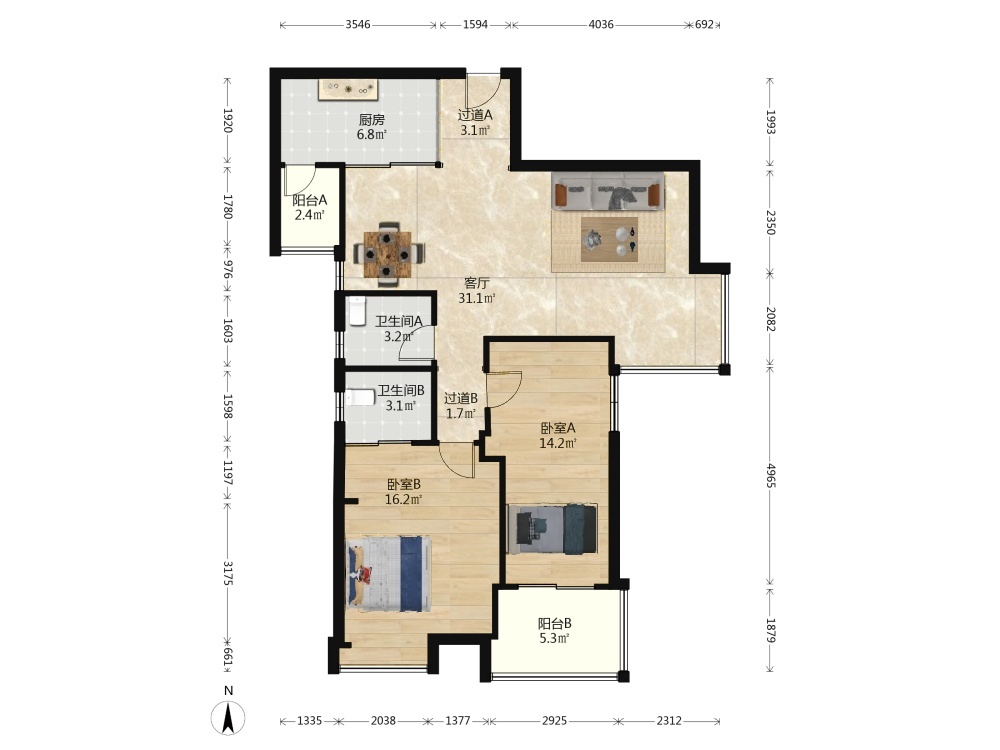 武汉融科天城一期二手房房源图片