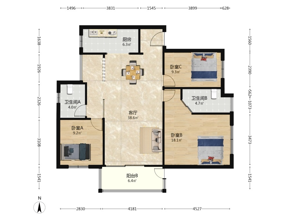 武汉融科天城一期二手房房源图片