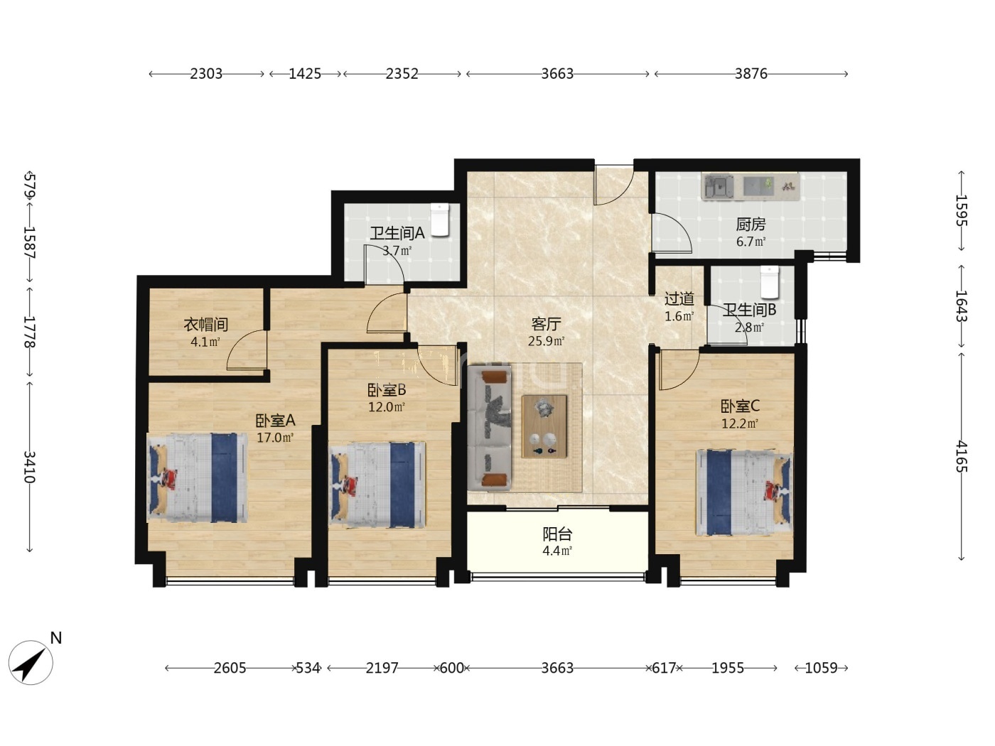 武汉融科天城三期二手房房源图片