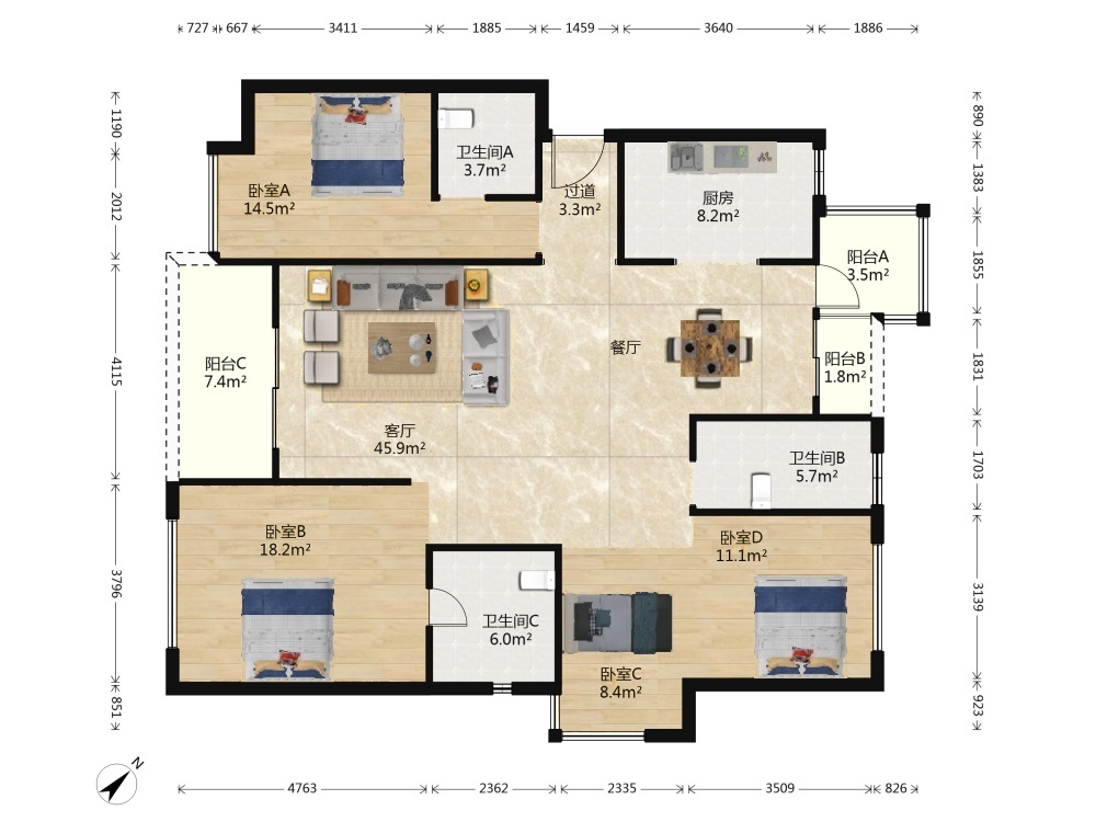 武汉华发外滩首府二手房房源图片