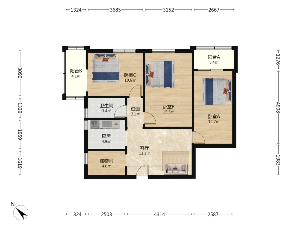 武汉解放公园路解放社区二手房房源图片