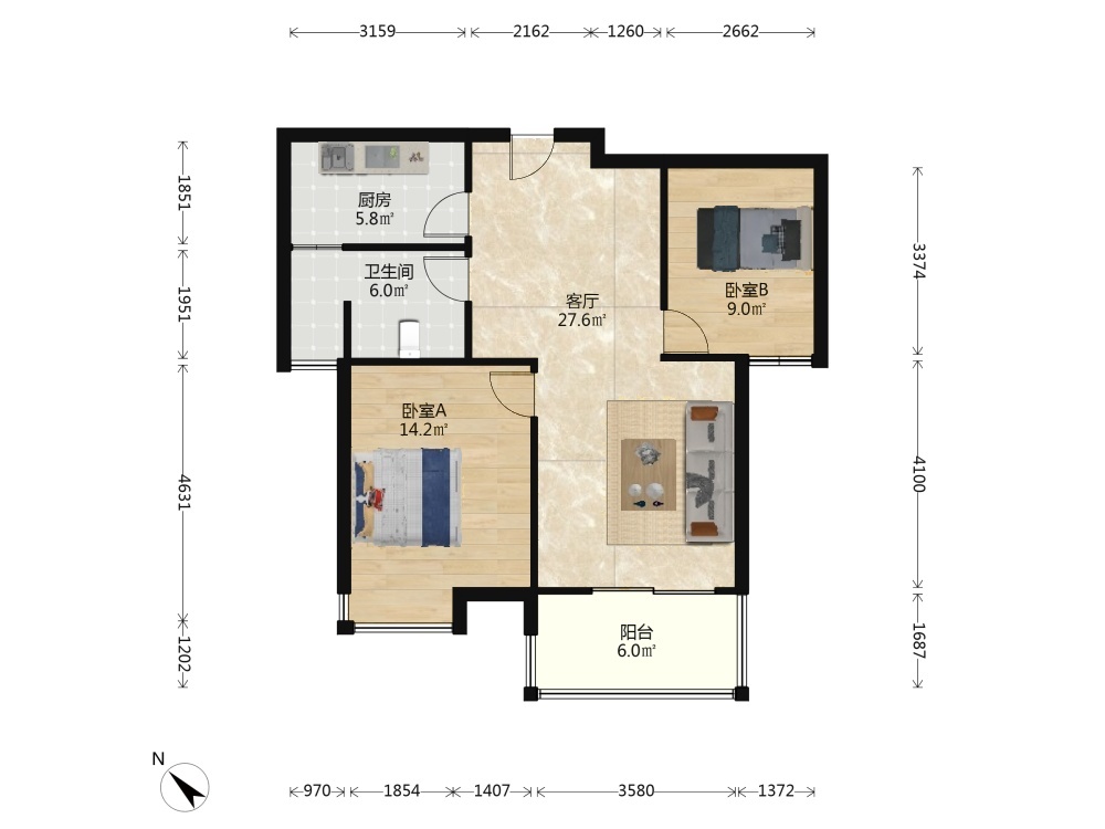 武汉三阳金城二手房房源图片