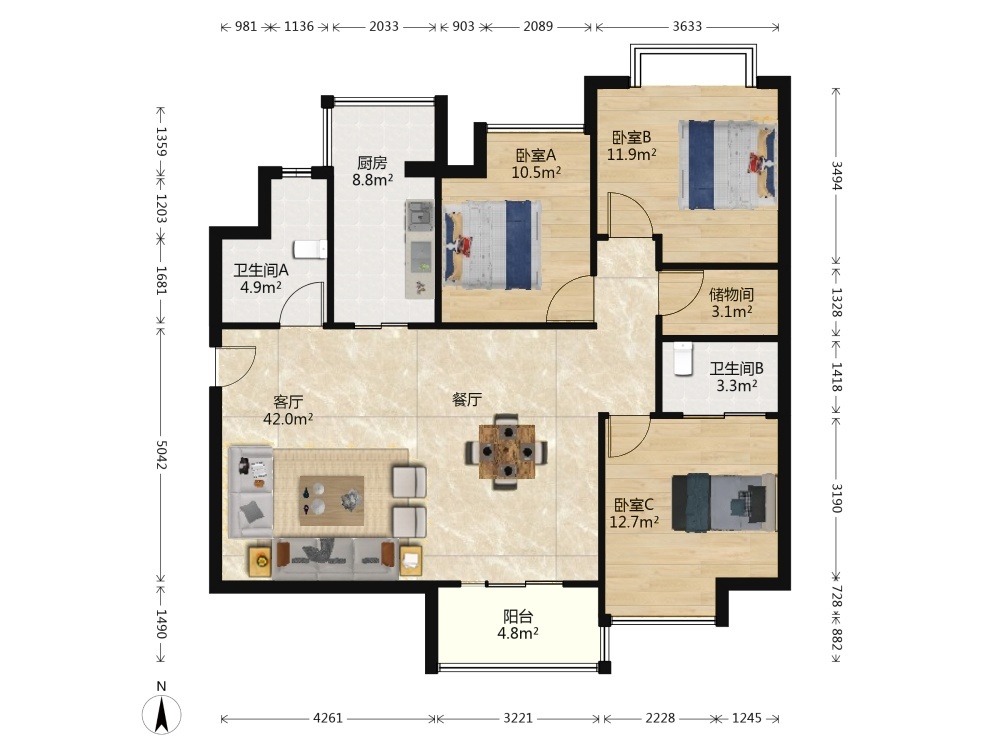 武汉融科天城一期二手房房源图片