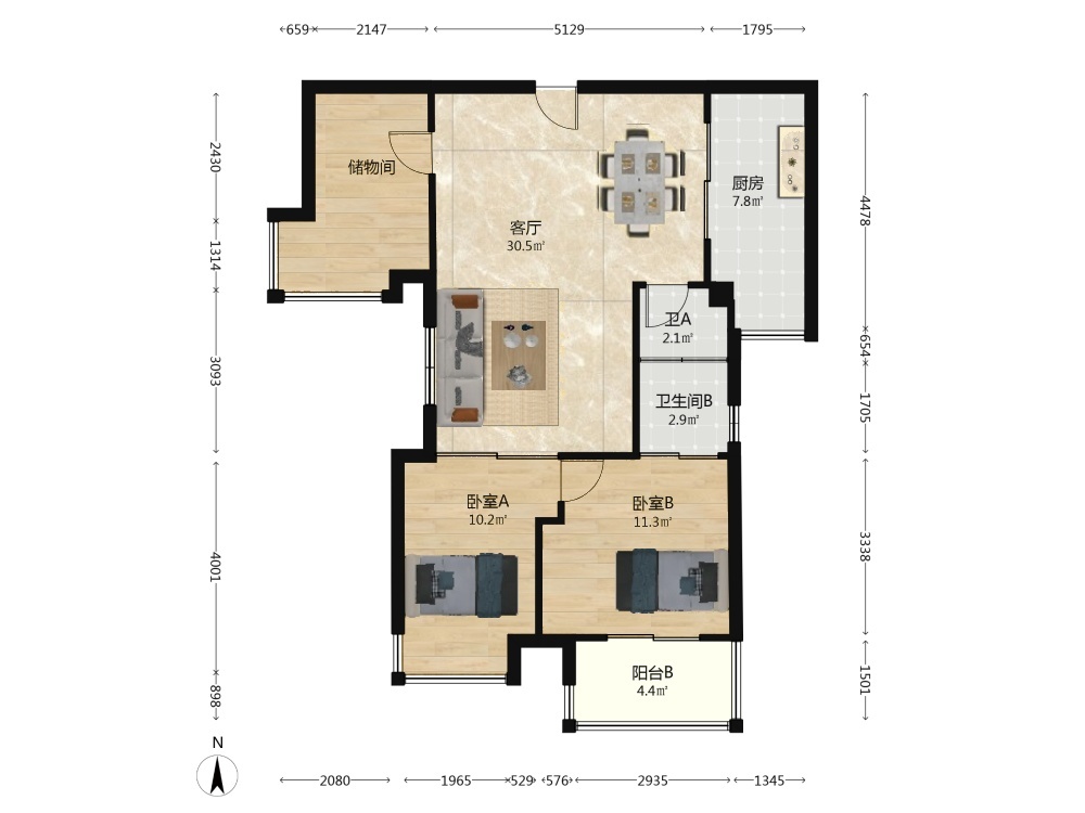 武汉融科天城一期二手房房源图片
