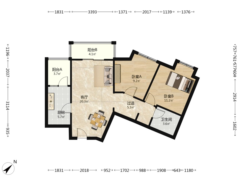 武汉中城国际二手房房源图片