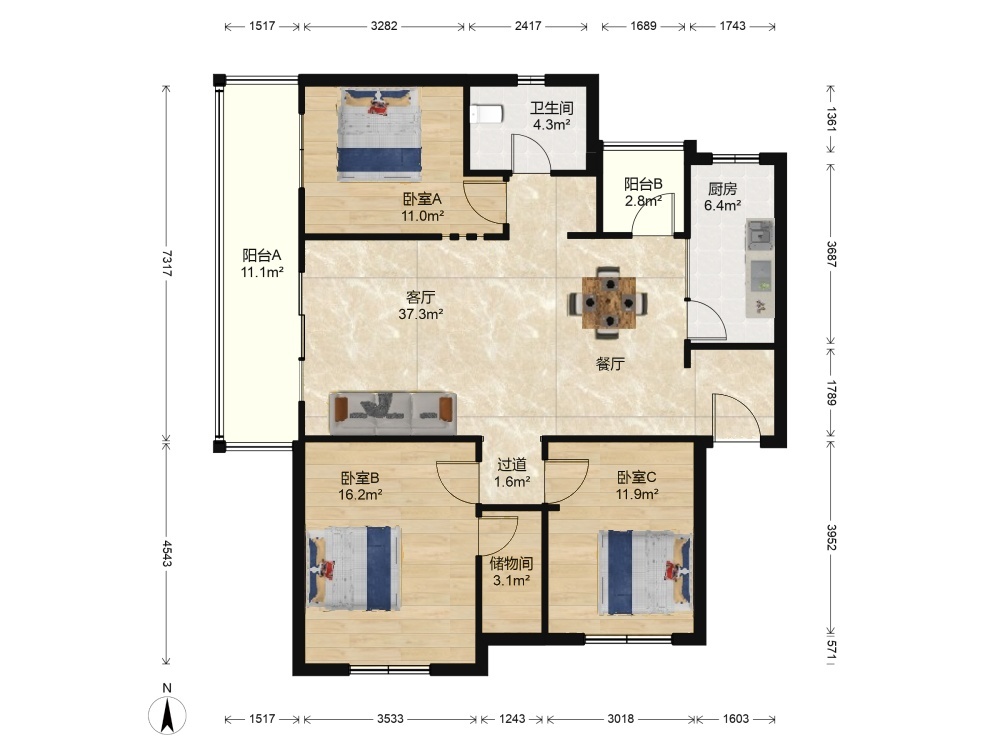 武汉融科天城一期二手房房源图片