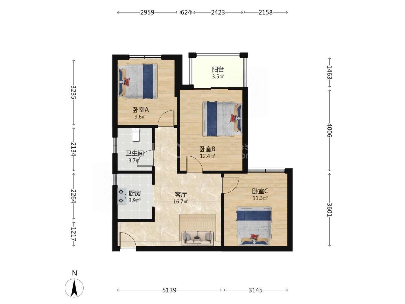 武汉融科天城一期二手房房源图片