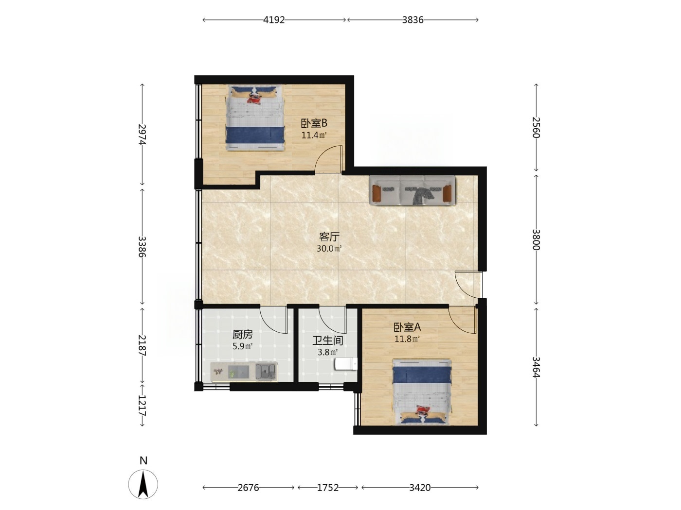 武汉中原大厦二手房房源图片